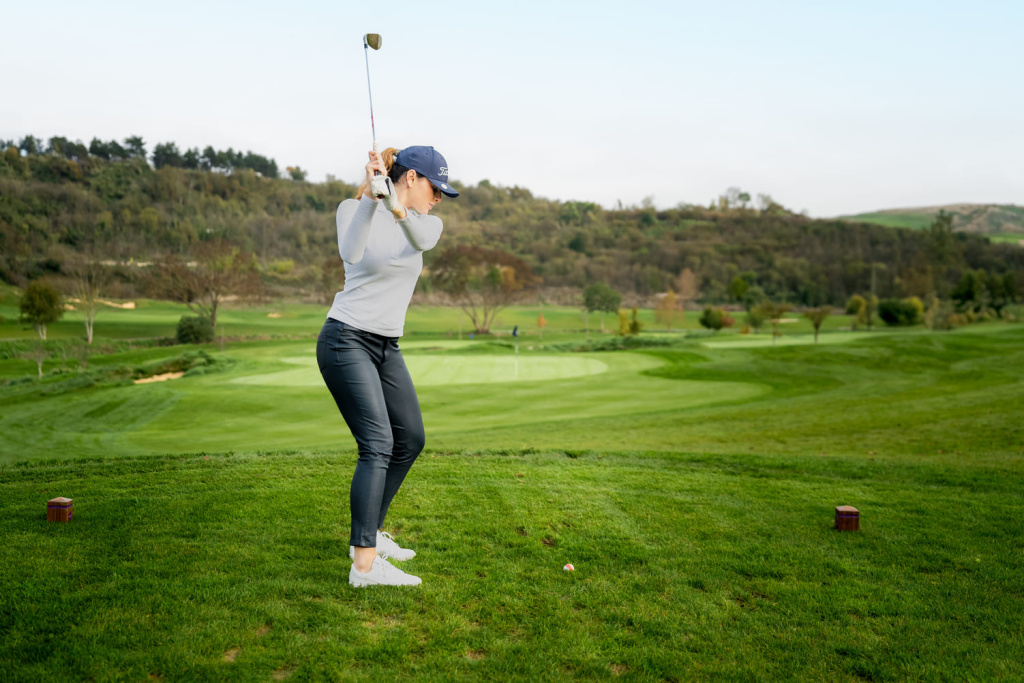 Golfeur en séance d'entraînement au Liberty Country Club